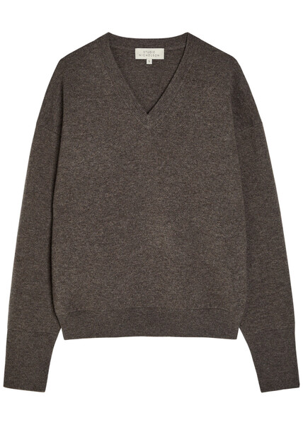  Studio Nicholson Loch Wool And Cashmere-blend Jumper - Light Brown - S (uk8-10 / S) 