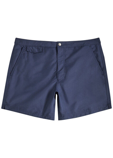  Sunspel Brushed-shell Swim Shorts - Navy - M 