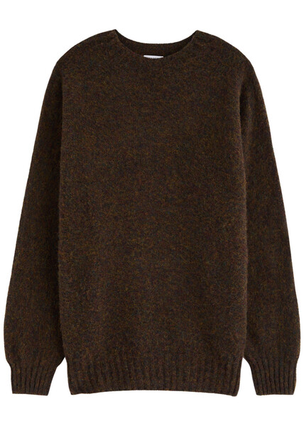  Sunspel Shetland Wool Jumper - Multicoloured - L 