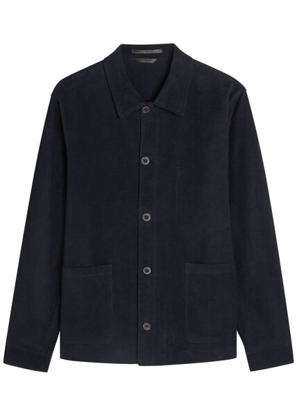  Sunspel Stretch-cotton Overshirt - Navy - M 