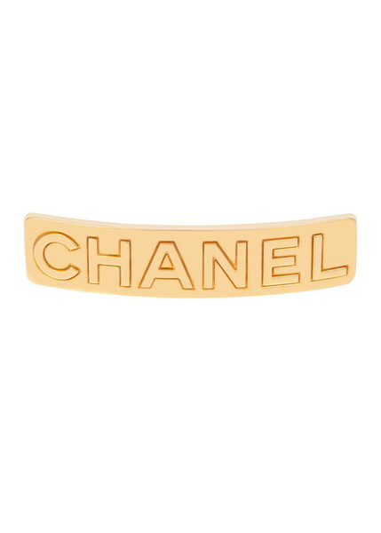  Susan Caplan Chanel Gold Hair Clip - One Size 