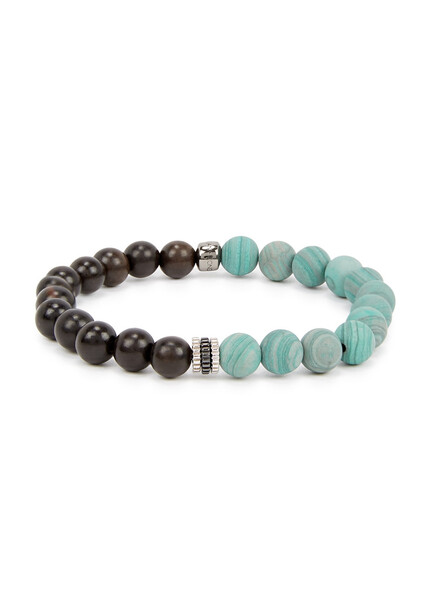  Tateossian Large Nature Beaded Bracelet - Green 
