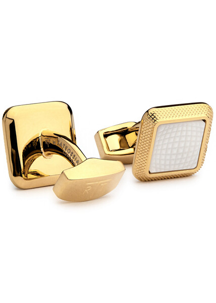  Tateossian Spazio 18kt Gold-plated Cufflinks - One Size 