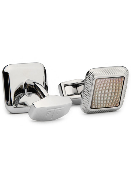  Tateossian Spazio Palladium-plated Cufflinks - Silver - One Size 
