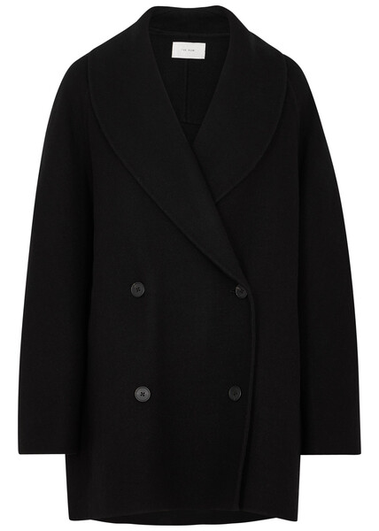  The Row Polli Double-breasted Wool-blend Jacket - Black - Xs (uk6 /xs) 