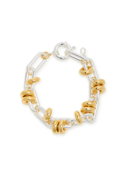  Timeless Pearly Two-tone Sterling Silver Bracelet - Gold - One Size 