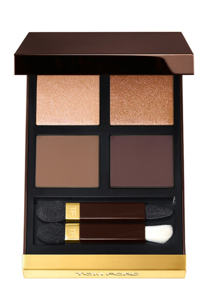  Tom Ford Eye Color Quad, De La Creme, Eyeshadow, Bold Smoky Eye, Sheer Sparkle Satin Shimmer And Matte, Four Luxurious Finishes - 28 De La Creme 