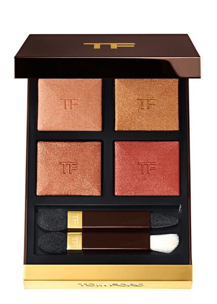  Tom Ford Eye Color Quad, Peach Dawn, Eyeshadow, Bold Smoky Eye, Sheer Sparkle Satin Shimmer And Matte, Four Luxurious Finishes 