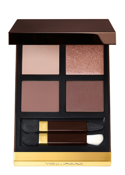  Tom Ford Eye Color Quad, Sous Le Sablem, Eyeshadow, Bold Smoky Eye, Sheer Sparkle Satin Shimmer And Matte, Four Luxurious Finishes - 31 Sous Le Sable 