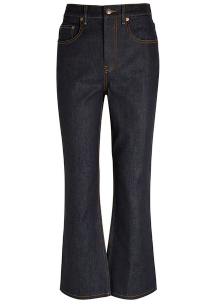  Tory Burch Cropped Flared-leg Jeans - Denim - W26 (w26 / Uk8 / S) 