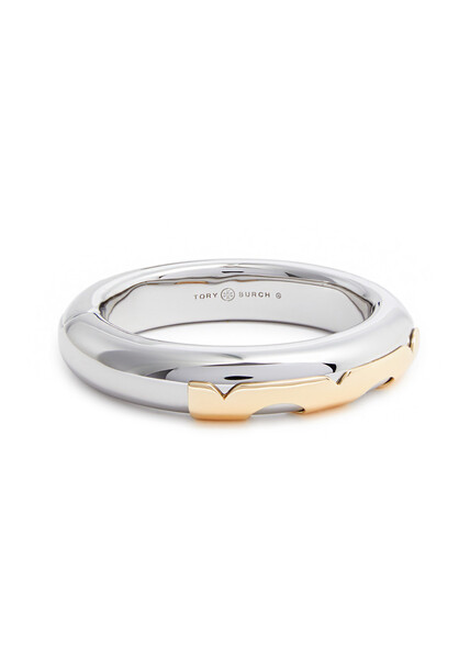  Tory Burch Essential Silver-plated Bangle - One Size 