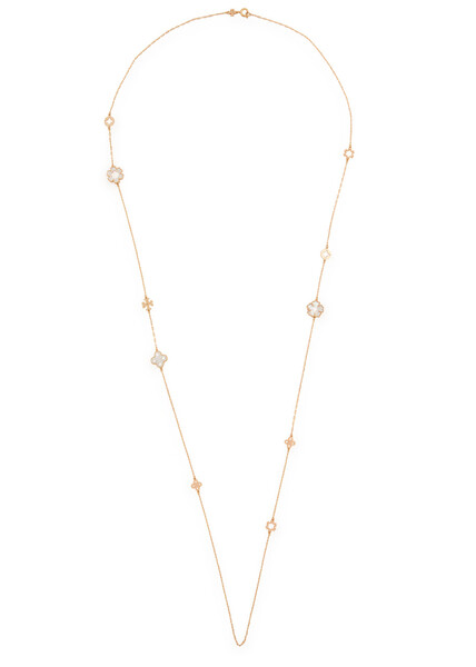  Tory Burch Forget Me Not Long 18kt Gold-plated Necklace - One Size 