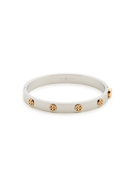  Tory Burch Miller Logo Bracelet - Silver - M (uk12 / M) 