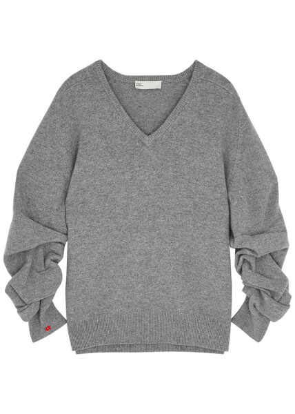  Tory Burch Stretch-wool Jumper - Grey - M (uk12 / M) 