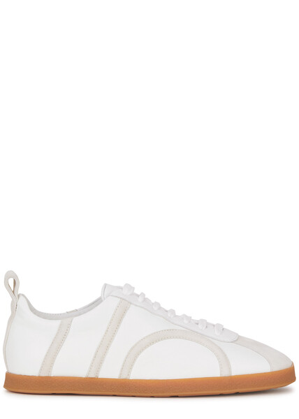  Totême Panelled Leather Sneakers - Off White - 40 (it40 / Uk7), Toteme Trainers, Lace Up Front - 40 (it40 / Uk7) 