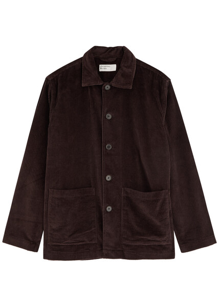  Universal Works Easy Corduroy Overshirt - Brown - L 