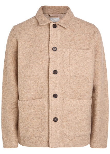  Universal Works Wool-blend Jacket - Beige - Xxl 