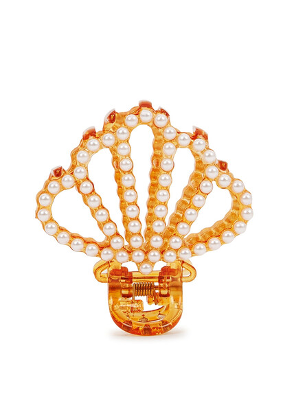  Valet Studio Calypso Embellished Hair Clip - Pearl - One Size 