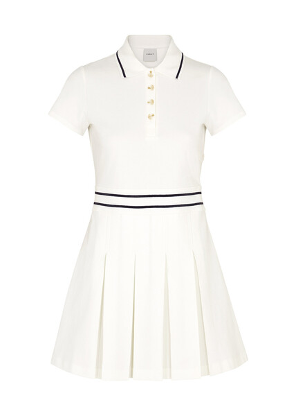  Varley Amar White Cotton-blend Mini Dress - M 