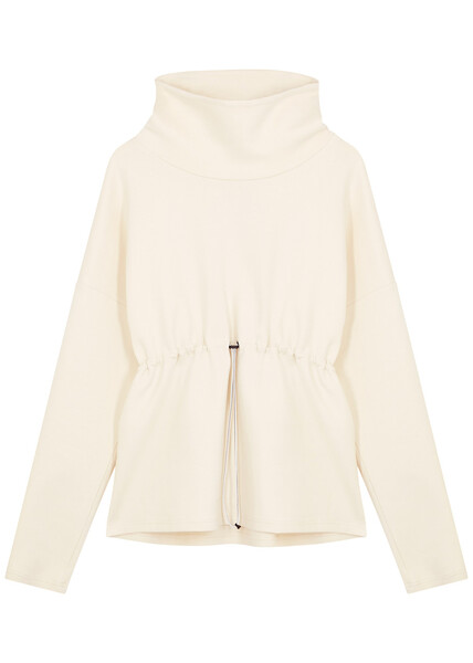  Varley Barton Jersey Sweatshirt, Tops, Cream, Small, Cotton - S 