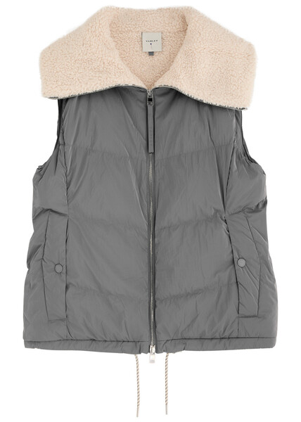  Varley Brock Quilted Shell Gilet - Blue - L (uk14 / L) 