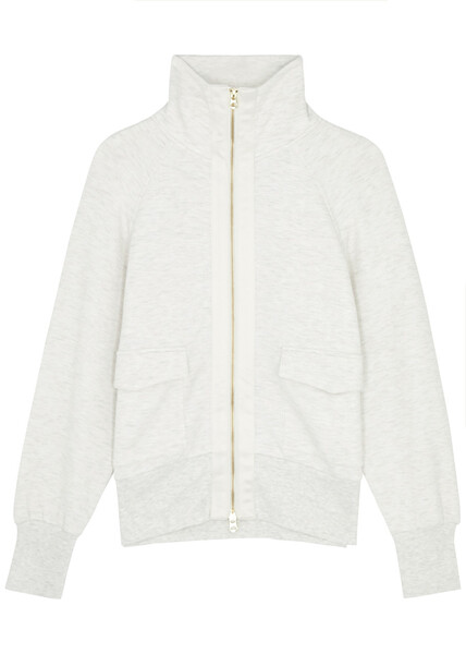  Varley Roxbury Stretch-jersey Sweatshirt - Ivory - Xs 