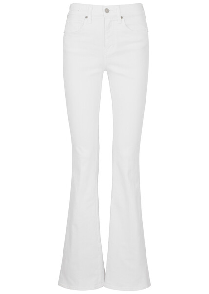  Veronica Beard Beverly Skinny Flared-leg Jeans - White - W28 