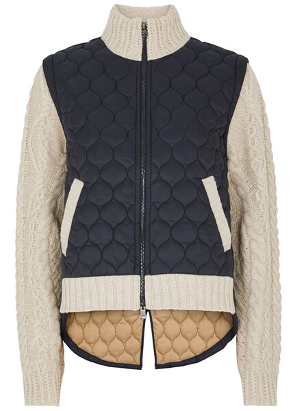  Veronica Beard Patra Shell And Wool-blend Jacket - Navy - S 