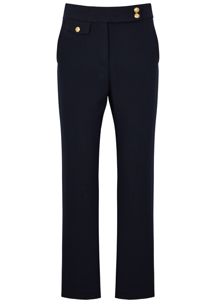  Veronica Beard Renzo Straight-leg Trousers - Navy - 12 