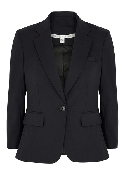  Veronica Beard Schoolboy Dickey Stretch-wool Blazer - Navy - 6 