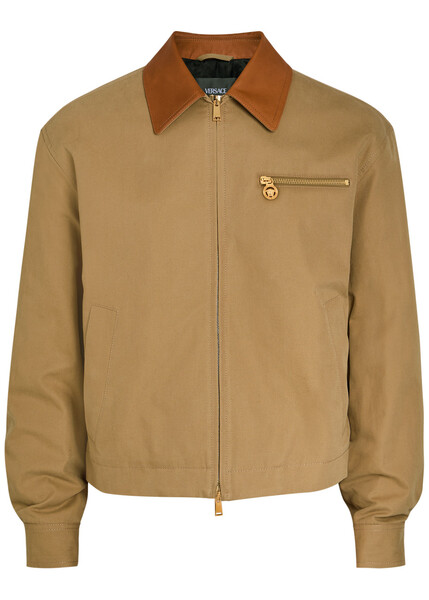  Versace Quilted Canvas Jacket - Beige - 52 (it52 / Xl) 