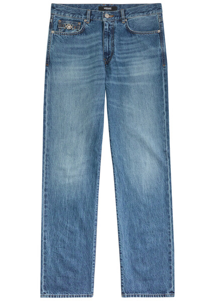 Versace Slim-leg Denim Jeans - Mid Blu - 32 (w32 / M) 