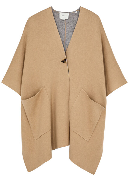  Vince Wool-blend Cape - Camel - One Size 
