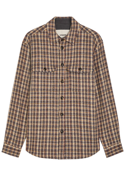  Vowels Checked Wool And Mohair-blend Overshirt - Multicoloured - 4 (xl) 