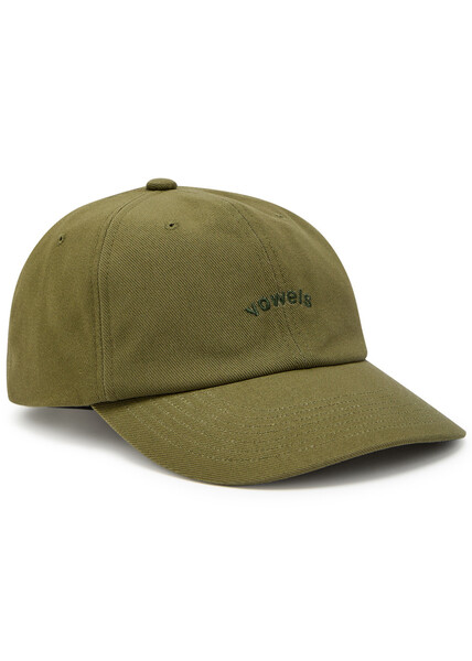  Vowels Logo-embroidered Cotton Cap - Olive - One Size 