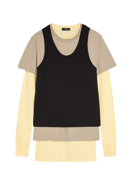  Wardrobe.nyc Layered Cotton Mini Dress - Multicoloured - M (uk12 / M) 