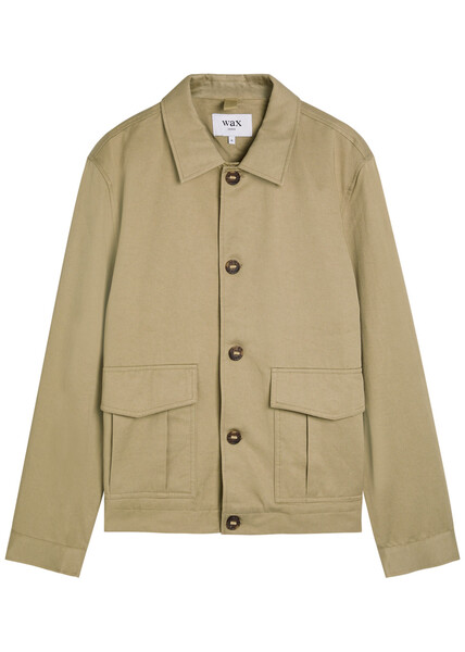 Wax London Strand Twill Jacket - Tan - S 