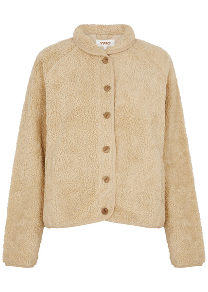  Ymc Beach Fleece Jacket - Beige - M (uk12 / M) 