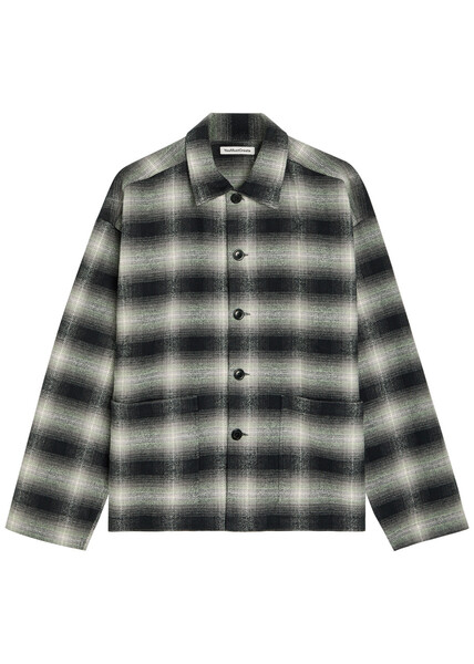  Ymc Pj Checked Cotton Shirt - Black - L 