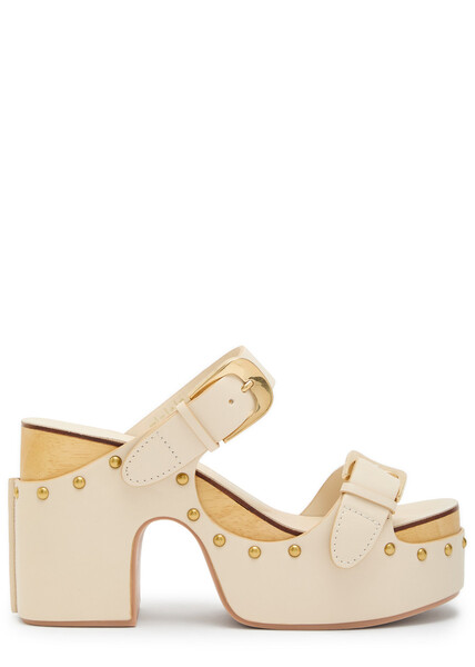  Zimmermann Alight 100 Leather Mules - Ivory - 41 (it41 / Uk8) 