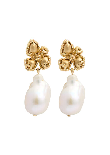  Zimmermann Bloom 12kt Gold-plated Drop Earrings - One Size 