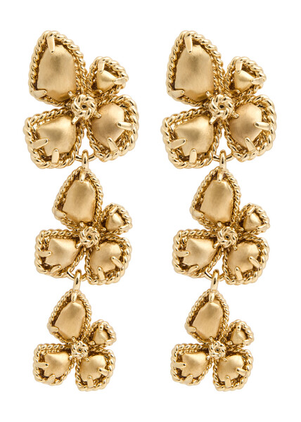  Zimmermann Bloom Large 12kt Gold-plated Drop Earrings - One Size 