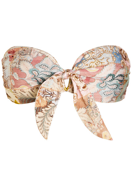  Zimmermann Daylight Printed Strapless Bikini Top - Multicoloured 1 - 1 (uk 10 / S) 
