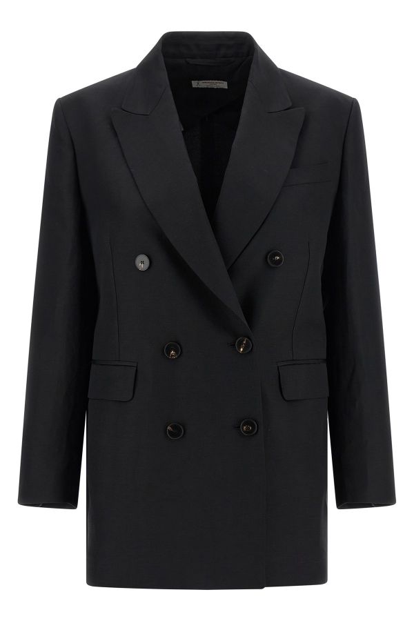  Alberto Biani Linen Viscose Blazer 