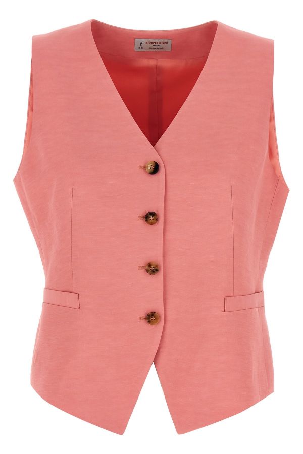  Alberto Biani Linen Viscose Vest 