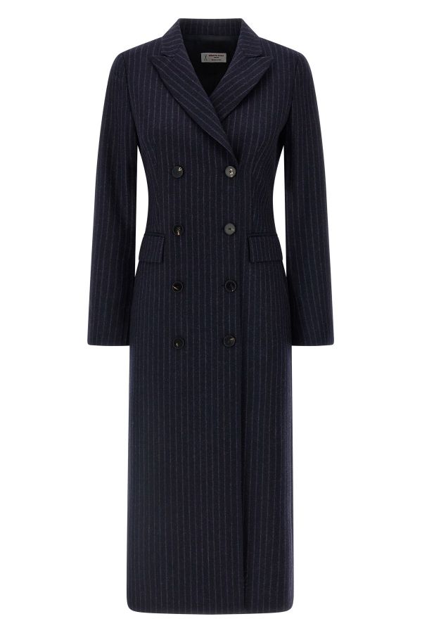  Alberto Biani Pinstripe Coat 