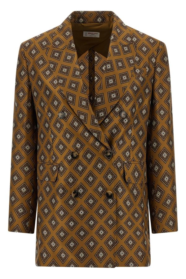  Alberto Biani Tie-print Blazer 