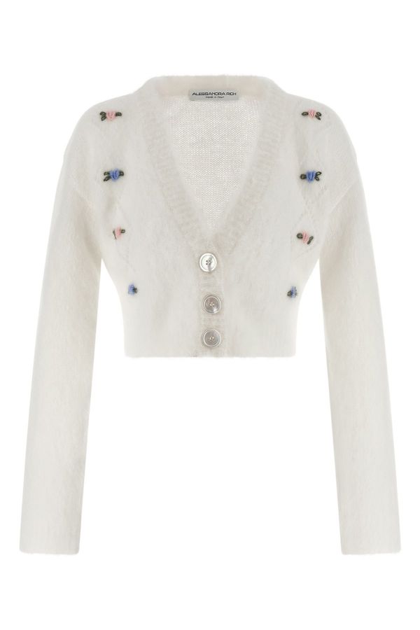  Alessandra Rich 'carded Mohair' Cardigan 