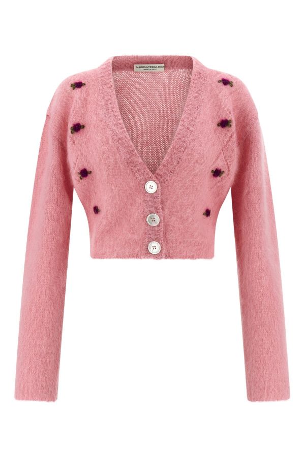  Alessandra Rich 'carded Mohair' Cardigan 