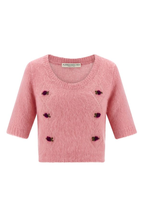  Alessandra Rich 'carded Mohair' Sweater 